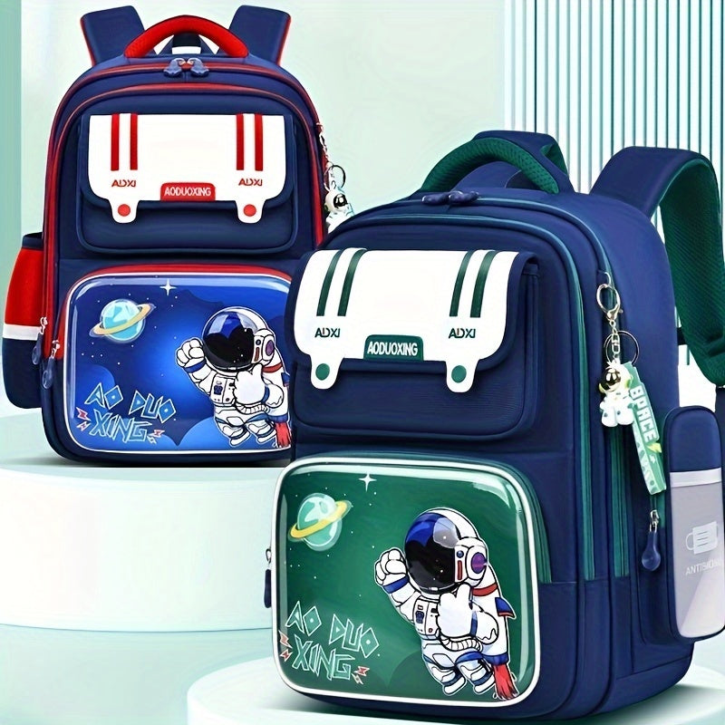 Leichter Schulrucksack mit Astronautenmotiv – Unisex für Kinder & Jugendliche