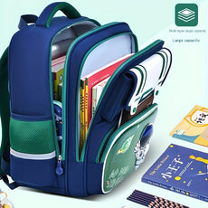 Leichter Schulrucksack mit Astronautenmotiv – Unisex für Kinder & Jugendliche