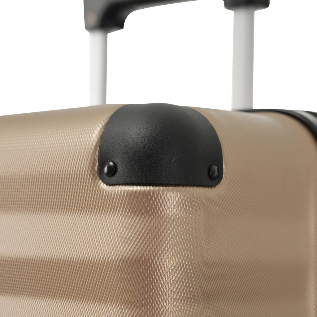 3-teiliges Kofferset M/L/XL – Hartschalen-Trolley mit TSA-Schloss, 4 Rollen, ABS Reisegepäck, Handgepäck & Reisekoffer