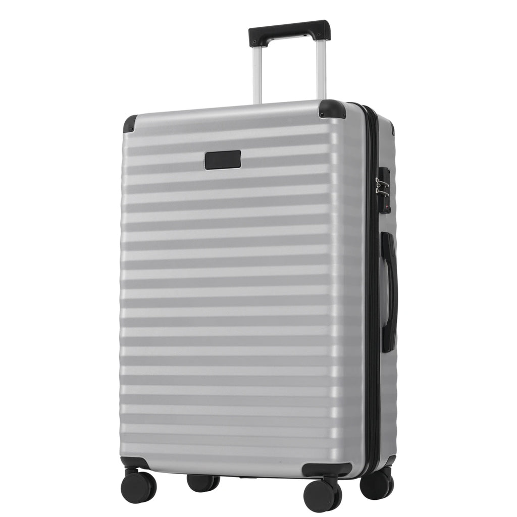 3-teiliges Kofferset M/L/XL – Hartschalen-Trolley mit TSA-Schloss, 4 Rollen, ABS Reisegepäck, Handgepäck & Reisekoffer