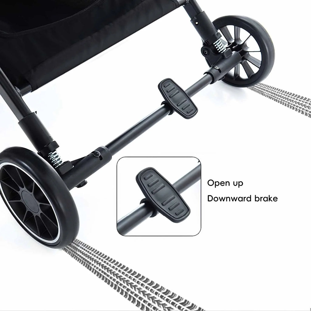 Leichter faltbarer Hochlandschafts-Kinderwagen mit Stoßdämpfung – 4 Räder