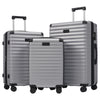 3-teiliges Kofferset M/L/XL – Hartschalen-Trolley mit TSA-Schloss, 4 Rollen, ABS Reisegepäck, Handgepäck & Reisekoffer