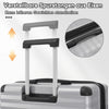 3-teiliges Kofferset M/L/XL – Hartschalen-Trolley mit TSA-Schloss, 4 Rollen, ABS Reisegepäck, Handgepäck & Reisekoffer