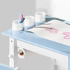 2-teiliges Kindertisch- und Stuhlset mit Aufklebern – DIY-Kinderschreibtisch mit 3 Stiftehaltern