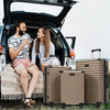 3-teiliges Kofferset M/L/XL – Hartschalen-Trolley mit TSA-Schloss, 4 Rollen, ABS Reisegepäck, Handgepäck & Reisekoffer