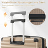3-teiliges Kofferset M/L/XL – Hartschalen-Trolley mit TSA-Schloss, 4 Rollen, ABS Reisegepäck, Handgepäck & Reisekoffer