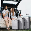 3-teiliges Kofferset M/L/XL – Hartschalen-Trolley mit TSA-Schloss, 4 Rollen, ABS Reisegepäck, Handgepäck & Reisekoffer