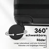 3-teiliges Kofferset M/L/XL – Hartschalen-Trolley mit TSA-Schloss, 4 Rollen, ABS Reisegepäck, Handgepäck & Reisekoffer