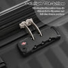 3-teiliges Kofferset M/L/XL – Hartschalen-Trolley mit TSA-Schloss, 4 Rollen, ABS Reisegepäck, Handgepäck & Reisekoffer