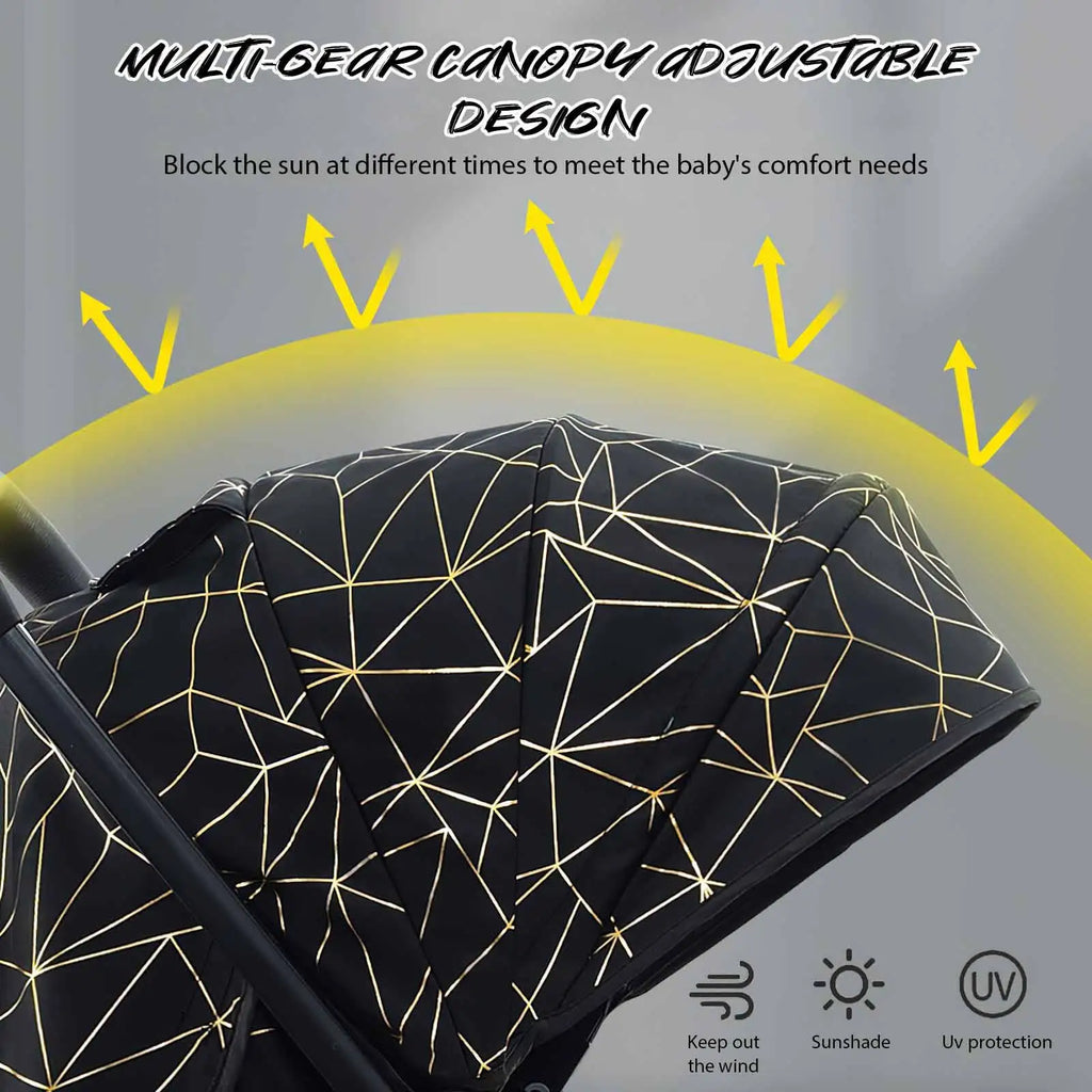 Leichter faltbarer Hochlandschafts-Kinderwagen mit Stoßdämpfung – 4 Räder