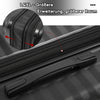 3-teiliges Kofferset M/L/XL – Hartschalen-Trolley mit TSA-Schloss, 4 Rollen, ABS Reisegepäck, Handgepäck & Reisekoffer