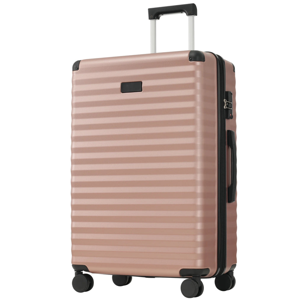 3-teiliges Kofferset M/L/XL – Hartschalen-Trolley mit TSA-Schloss, 4 Rollen, ABS Reisegepäck, Handgepäck & Reisekoffer