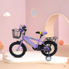 14 Zoll Kinderfahrrad mit verstellbarem Sitz, Stützrädern, Korb & Rücksitz, bis 50 kg belastbar, für Kinder 3–5 Jahre