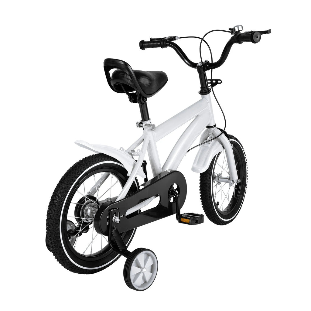 14-Zoll Kinderfahrrad mit Stützrädern – Verstellbarer Sattel, Doppelbremse, für Kinder von 2–4 Jahren