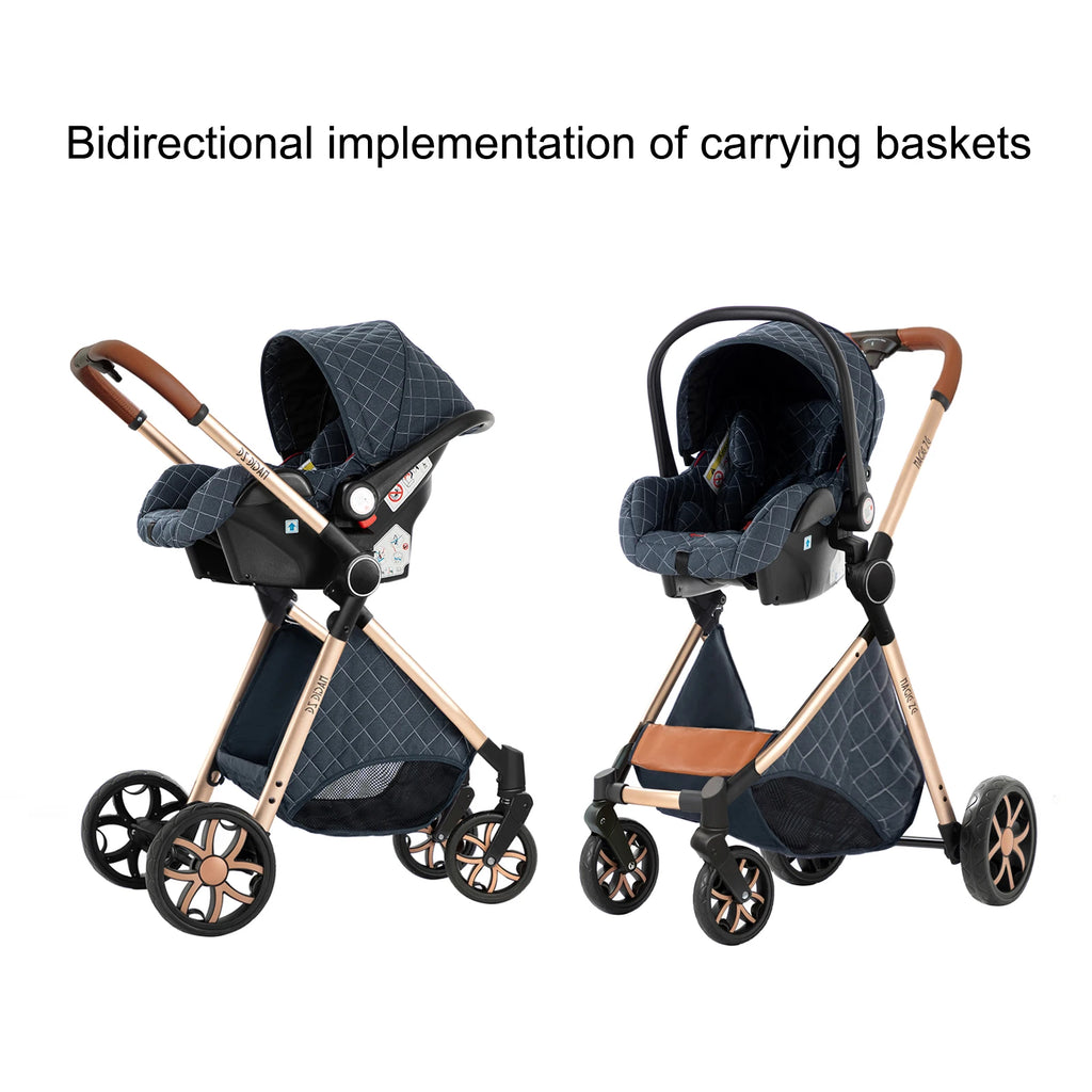 Kinderwagen 3-in-1 – Leicht, Faltbar & Komfortabel
