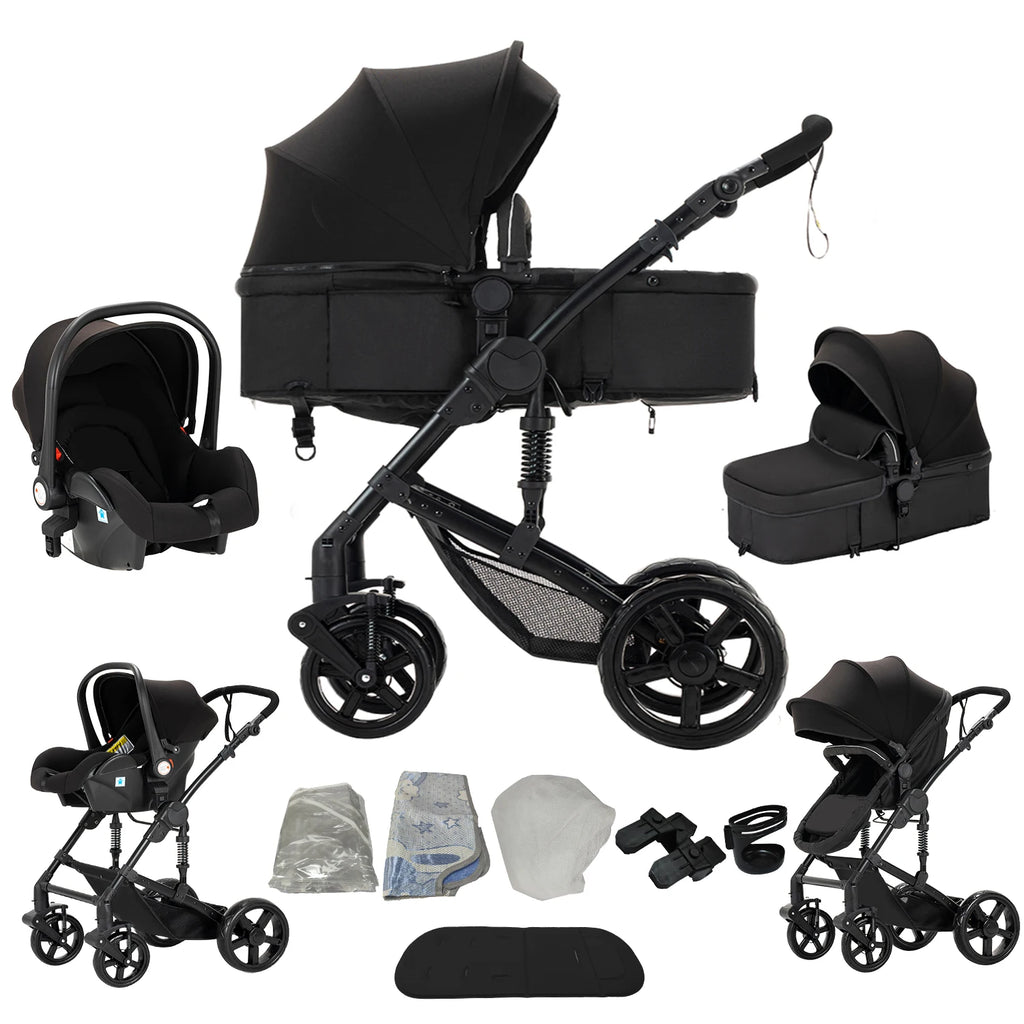 Baby Kinderwagen, Hochlandschafts-Kinderwagen mit Babywanne, Wasserabweisender Kinderwagen.