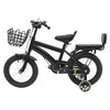 14 Zoll Kinderfahrrad – Verstellbares Fahrrad mit Stützrädern, Korb & Rücksitz, für Kinder 3–5 Jahre