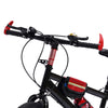 20" Kinder-Mountainbike – Unisex, mit Mehrgang-Schaltung, Doppel-V-Bremse und verstellbarem Sattel