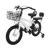 14 Zoll Kinderfahrrad – Verstellbares Fahrrad mit Stützrädern, Korb & Rücksitz, für Kinder 3–5 Jahre