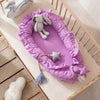 Tragbares Babybett – Abnehmbares Schlafnest  mit Baumwollmatratze und Kissen