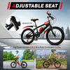 20" Kinder-Mountainbike – Unisex, mit Mehrgang-Schaltung, Doppel-V-Bremse und verstellbarem Sattel