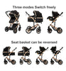 Baby Kinderwagen, Hochlandschafts-Kinderwagen mit Babywanne, Wasserabweisender Kinderwagen.