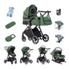 Kinderwagen 3 in 1 – Einfach faltbarer,  mit Sicherheitssitz, EU-Standard, geeignet für Neugeborene.