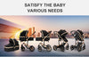Baby Kinderwagen, Hochlandschafts-Kinderwagen mit Babywanne, Wasserabweisender Kinderwagen.