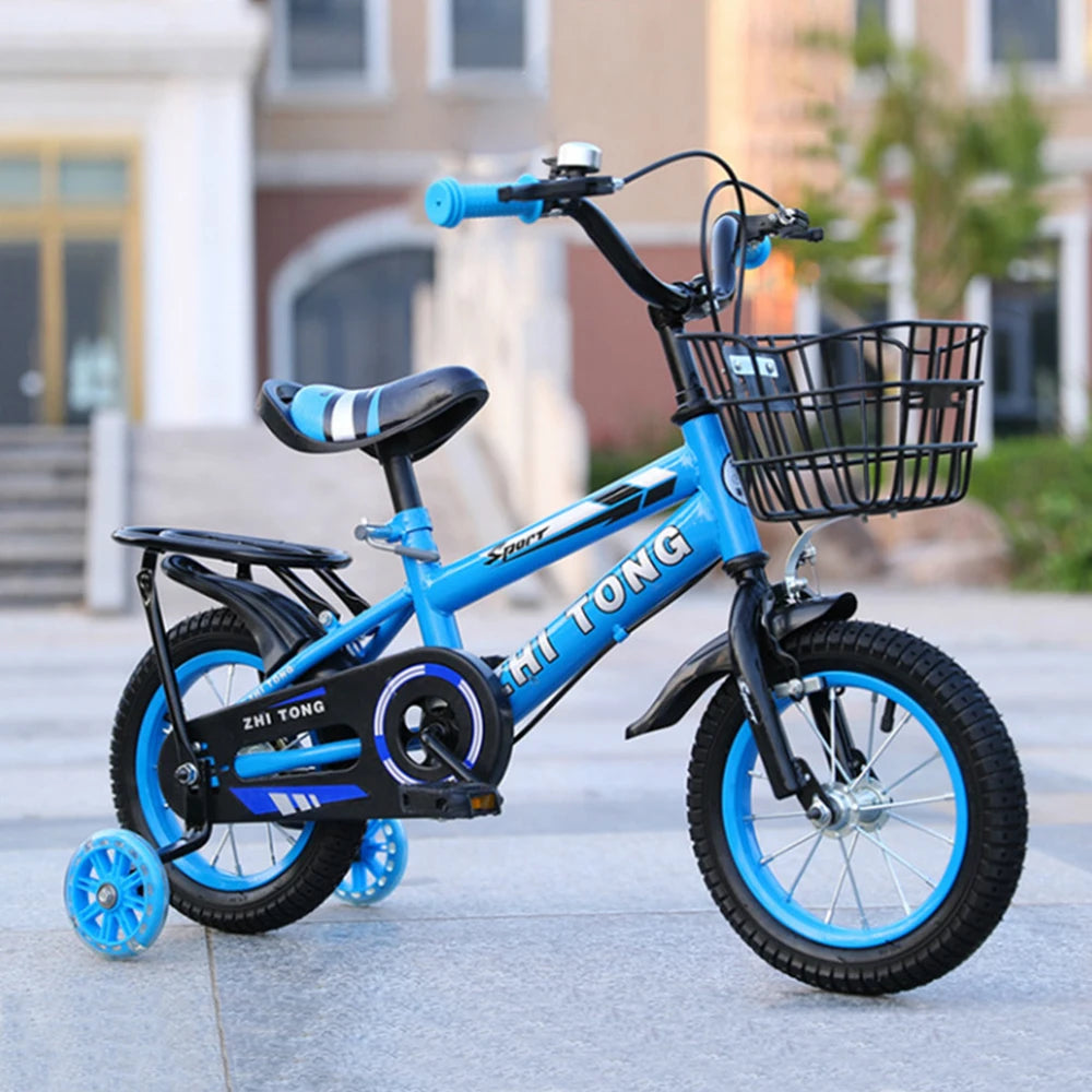 14-Zoll Kinderfahrrad mit verstellbarer Sitzhöhe und abnehmbarem Korb – Für Jungen und Mädchen von 2 bis 7 Jahren