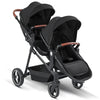 Leichter Zwillingskinderwagen – Faltbarer Doppelsitz-Kinderwagen, tragbarer und multifunktional