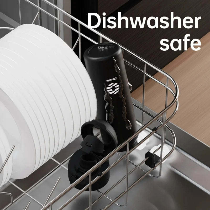 Fjbottle 710/950ML Magnetic Thermos Stainless Steel Sports Water Bottle with Magnetic Phone Holder Bouncing Cover Insulation Cup