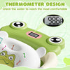 Faltbare Babybadewanne mit Badesitz, Thermometer, Duschkappe & Bürste – Für Neugeborene & Kleinkinder (0–36 Monate)