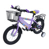 14 Zoll Kinderfahrrad mit verstellbarem Sitz, Stützrädern, Korb & Rücksitz, bis 50 kg belastbar, für Kinder 3–5 Jahre