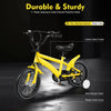 14-Zoll Kinderfahrrad mit Stützrädern – Verstellbarer Sattel, Doppelbremse, für Kinder von 2–4 Jahren
