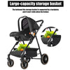 3-in-1 Kinderwagen, Sportwagen mit verstellbarem Schiebebügel, umkehrbarem Sitz und leichtem, faltbarem Rahmen