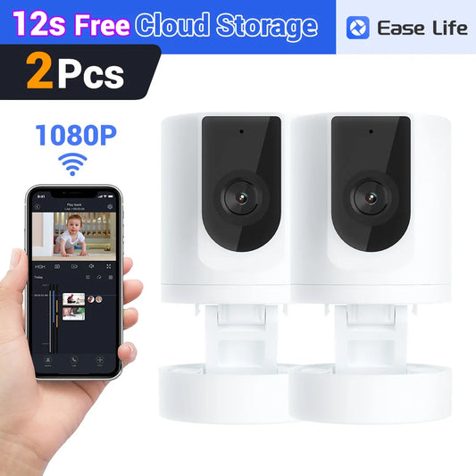 2X WLAN Innenkamera 1080P – Haustier & Baby Überwachung mit App