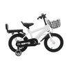 14 Zoll Kinderfahrrad – Verstellbares Fahrrad mit Stützrädern, Korb & Rücksitz, für Kinder 3–5 Jahre