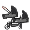 Leichter Zwillingskinderwagen – Faltbarer Doppelsitz-Kinderwagen, tragbarer und multifunktional
