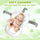 Faltbare Babybadewanne mit Badesitz, Thermometer, Duschkappe & Bürste – Für Neugeborene & Kleinkinder (0–36 Monate)