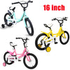 16-Zoll Kinderfahrrad für Jungen & Mädchen (5–8 Jahre) – Doppelbremssystem, Stützräder, erhältlich in Grün/Pink/Gelb