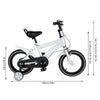 14-Zoll Kinderfahrrad mit Stützrädern – Verstellbarer Sattel, Doppelbremse, für Kinder von 2–4 Jahren