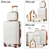 2/4/6-teiliges Beauty Case & Reiseset – Kosmetikkoffer, Handgepäck & Kulturbeutel