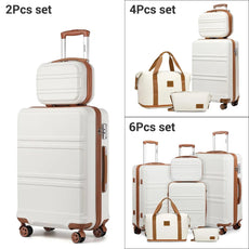 2/4/6-teiliges Beauty Case & Reiseset – Kosmetikkoffer, Handgepäck & Kulturbeutel