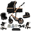Baby Kinderwagen, Hochlandschafts-Kinderwagen mit Babywanne, Wasserabweisender Kinderwagen.