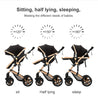Baby Kinderwagen, Hochlandschafts-Kinderwagen mit Babywanne, Wasserabweisender Kinderwagen.