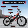 20" Kinder-Mountainbike – Unisex, mit Mehrgang-Schaltung, Doppel-V-Bremse und verstellbarem Sattel