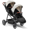 Leichter Zwillingskinderwagen – Faltbarer Doppelsitz-Kinderwagen, tragbarer und multifunktional