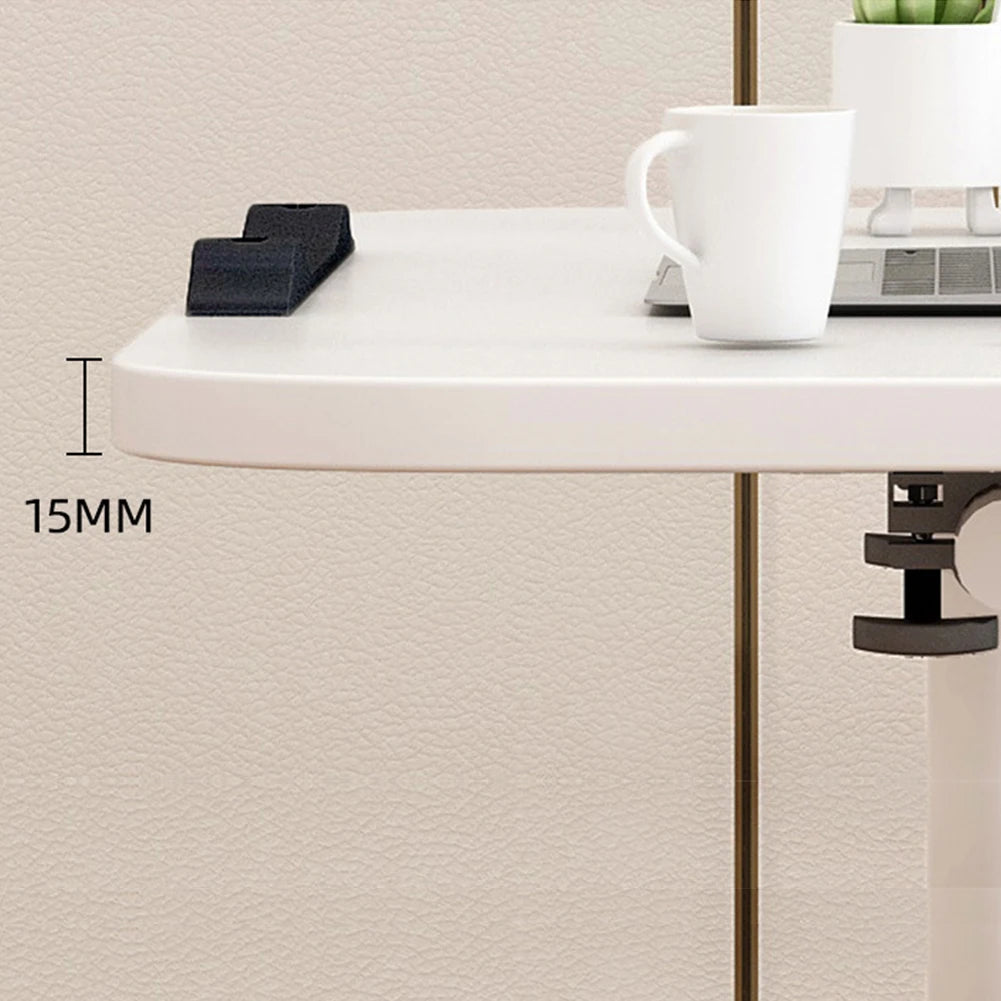 Höhenverstellbarer Laptop-Tisch mit 360° drehbarer Tischplatte – Mobiler Rolltisch für Bett, Sofa oder Büro