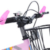 14 Zoll Kinderfahrrad mit verstellbarem Sitz, Stützrädern, Korb & Rücksitz, bis 50 kg belastbar, für Kinder 3–5 Jahre