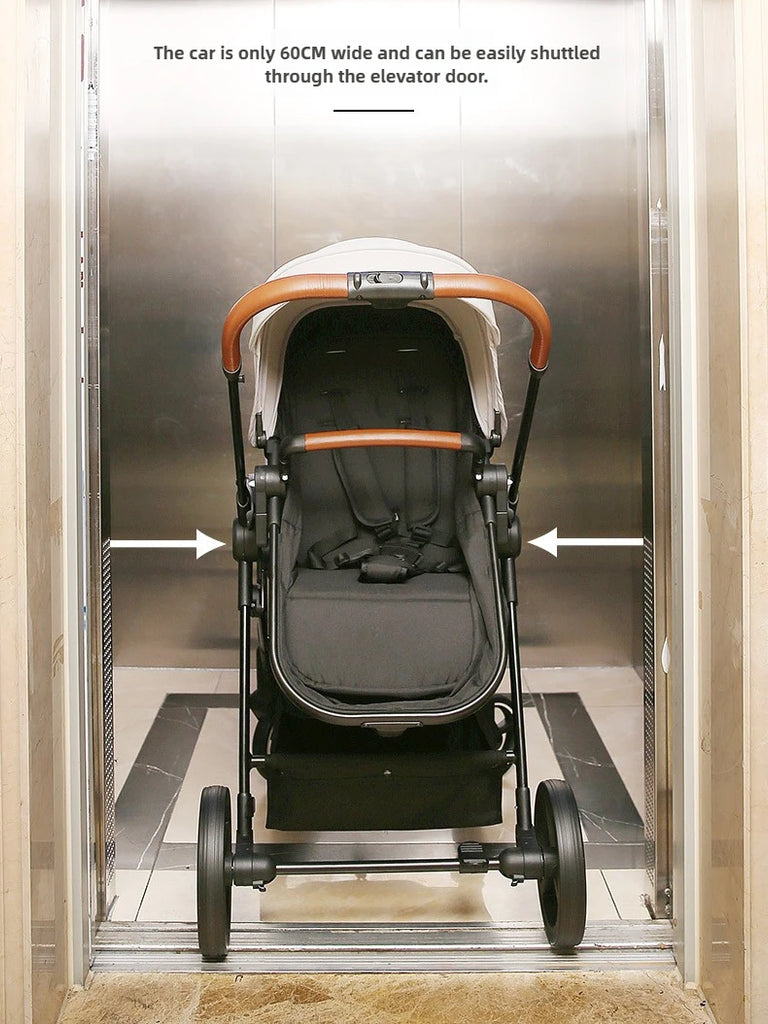 Leichter Zwillingskinderwagen – Faltbarer Doppelsitz-Kinderwagen, tragbarer und multifunktional
